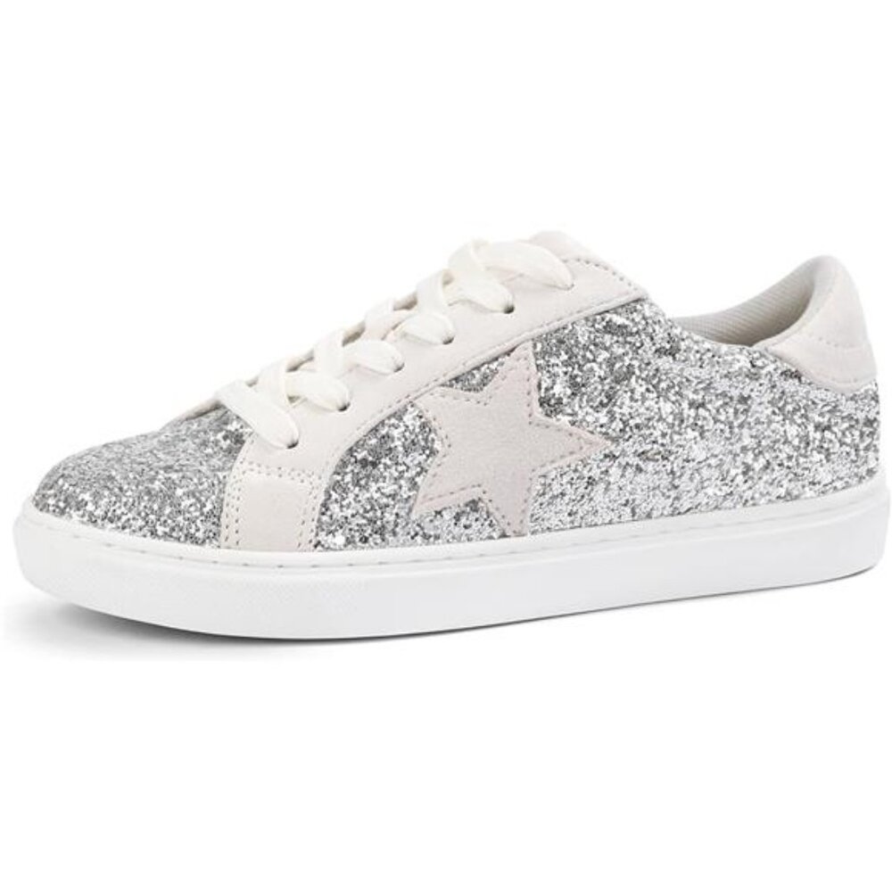 Women's Fashion Star Sneaker Lace Up Low Top Comfortable Cushioned